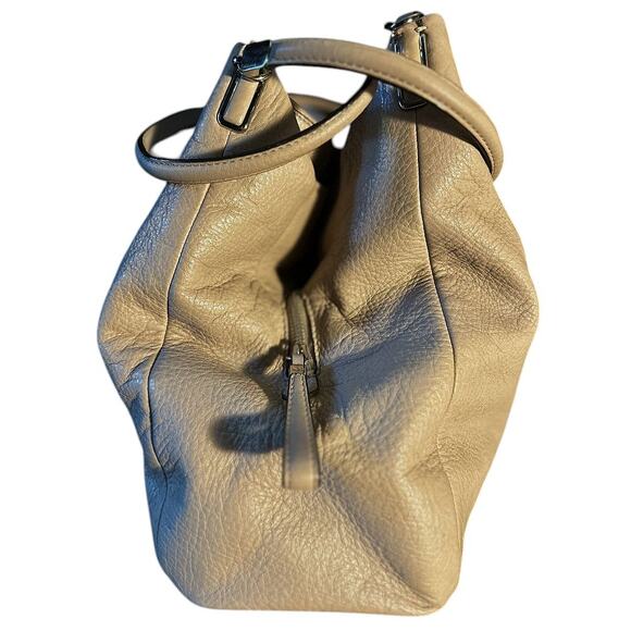 Coach Madison Phoebe Beige Pebbled Leather Hobo Shoulder Bag 24621 - Picture 4 of 11